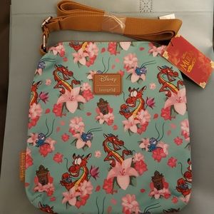 Loungfly Disney Mulan Mushu crossbody bag. NWT